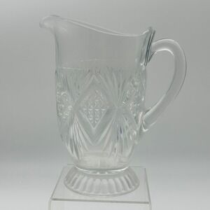 EAPG Footed Pitcher Antique Pressed Glass US Glass 6412